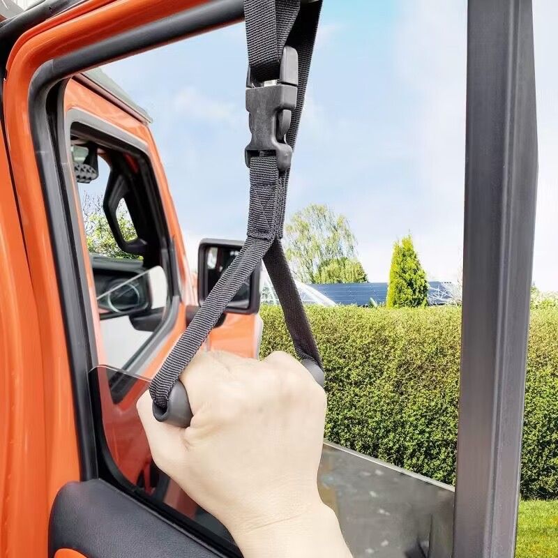 4Pack Car Grab Handle Adjustable Standing Aid Safety Handle Portable Vehicle Support Grab Bar Nylon Grip V1192-AZ-W-3638