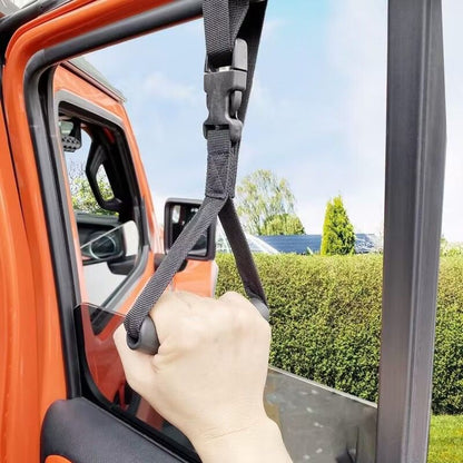 4Pack Car Grab Handle Adjustable Standing Aid Safety Handle Portable Vehicle Support Grab Bar Nylon Grip V1192-AZ-W-3638
