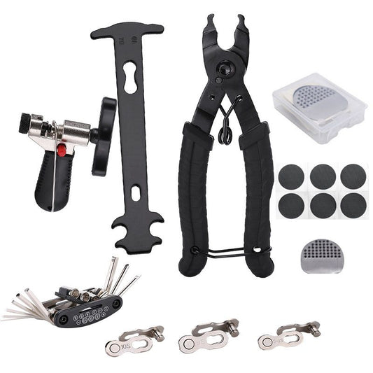 12 in 1 Bike Chain Repair Tool Kit Set, Cycling Bicycle Chain Breaker Splitter Cutter & Wear Indicator V1192-AZ-W-3639