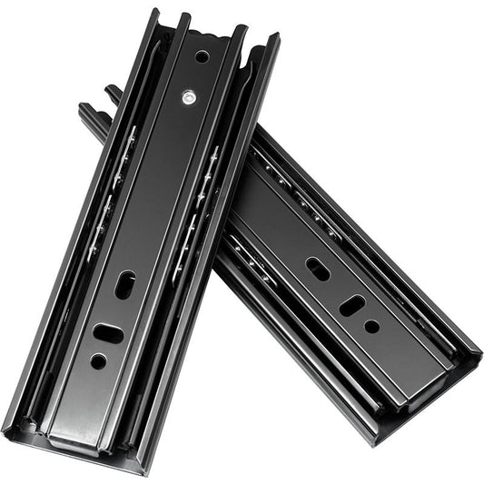 2 Pairs 8+6 Inch Full Extension Less Noise Drawer Slides all Bearing Side Mounted Drawer Slider Heavy Duty V1192-AZ-W-3640