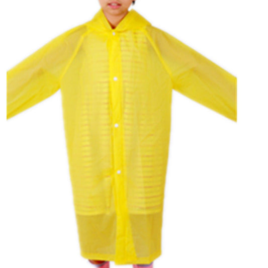 Kids Raincoat Girl Boy Waterproof Hood rain Jacket Outdoor Age 4-14 YellowRain Poncho, Lightweight Emergency V1192-AZ-W-3642