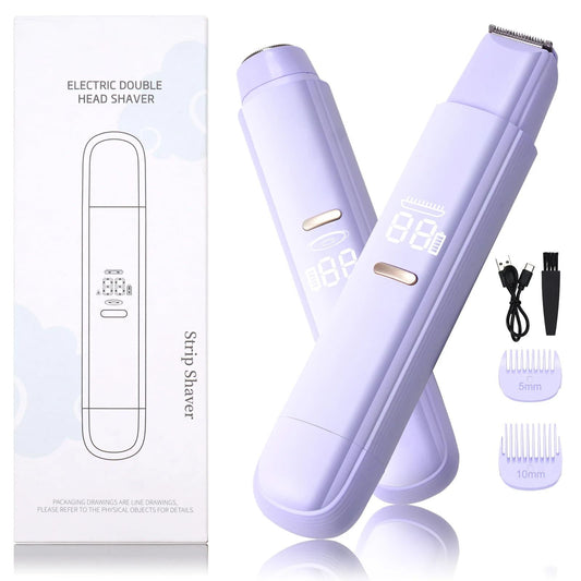 2 in 1 Bikini Trimmer for Women, Dual Head Electric Razor,Wet/Dry Use Women Electric Shaver, Painless Body V1192-AZ-W-3645