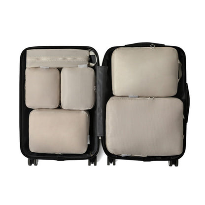 Compression Packing Cubes for Travel - Luggage Organizer Bags - Double Zipper Packing Cubes for Suitcases V1192-AZ-W-3655
