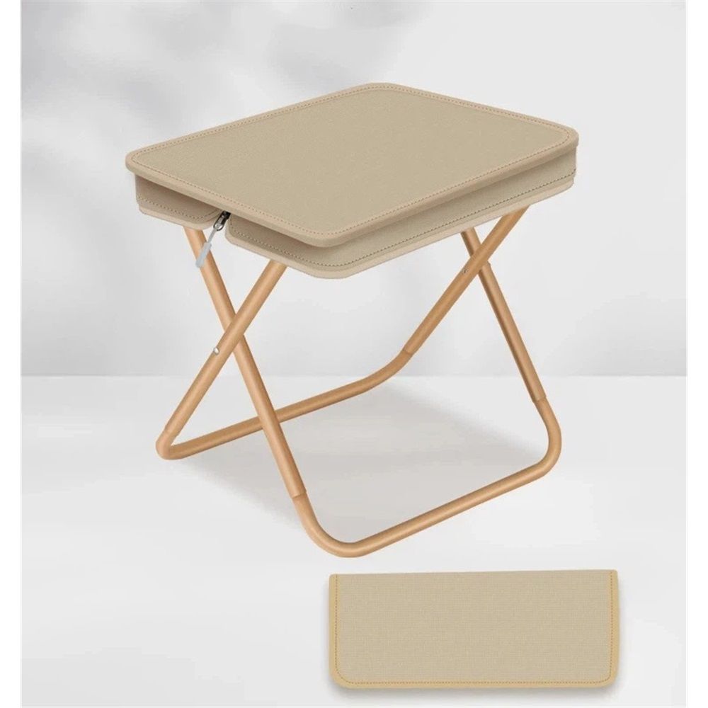 12.5" Foldable Portable Camping Stool Heavy Duty 264lbs for Adults, Lightweight Travel Stool with Carry Bag, V1192-AZ-W-3656