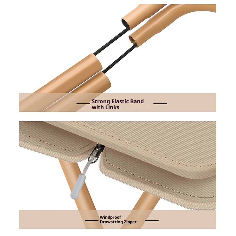 12.5" Foldable Portable Camping Stool Heavy Duty 264lbs for Adults, Lightweight Travel Stool with Carry Bag, V1192-AZ-W-3656