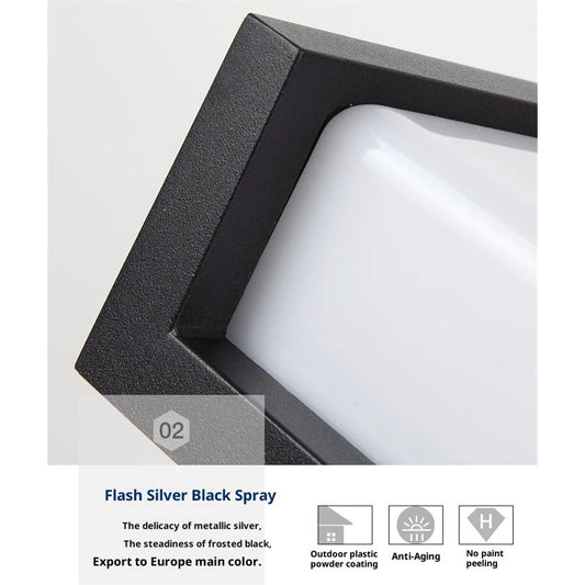 LED 8" Outdoor Wall Light, Front Door House Sconce | Waterproof | 18W | Exterior Patio Lighting Fixture, V1192-AZ-W-3659