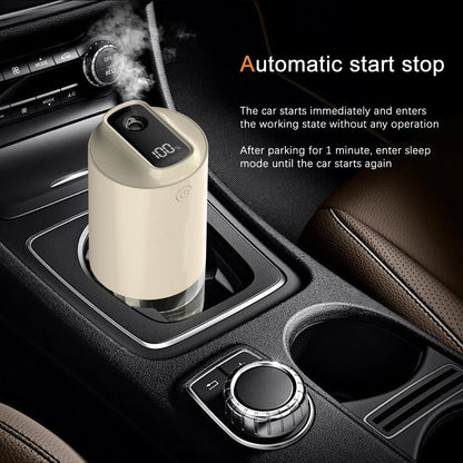 Car Diffuser Car Humidifier Rechargeable Aromatic Essential Oil Diffuser with and Cold Mist Intelligent V1192-AZ-W-3665