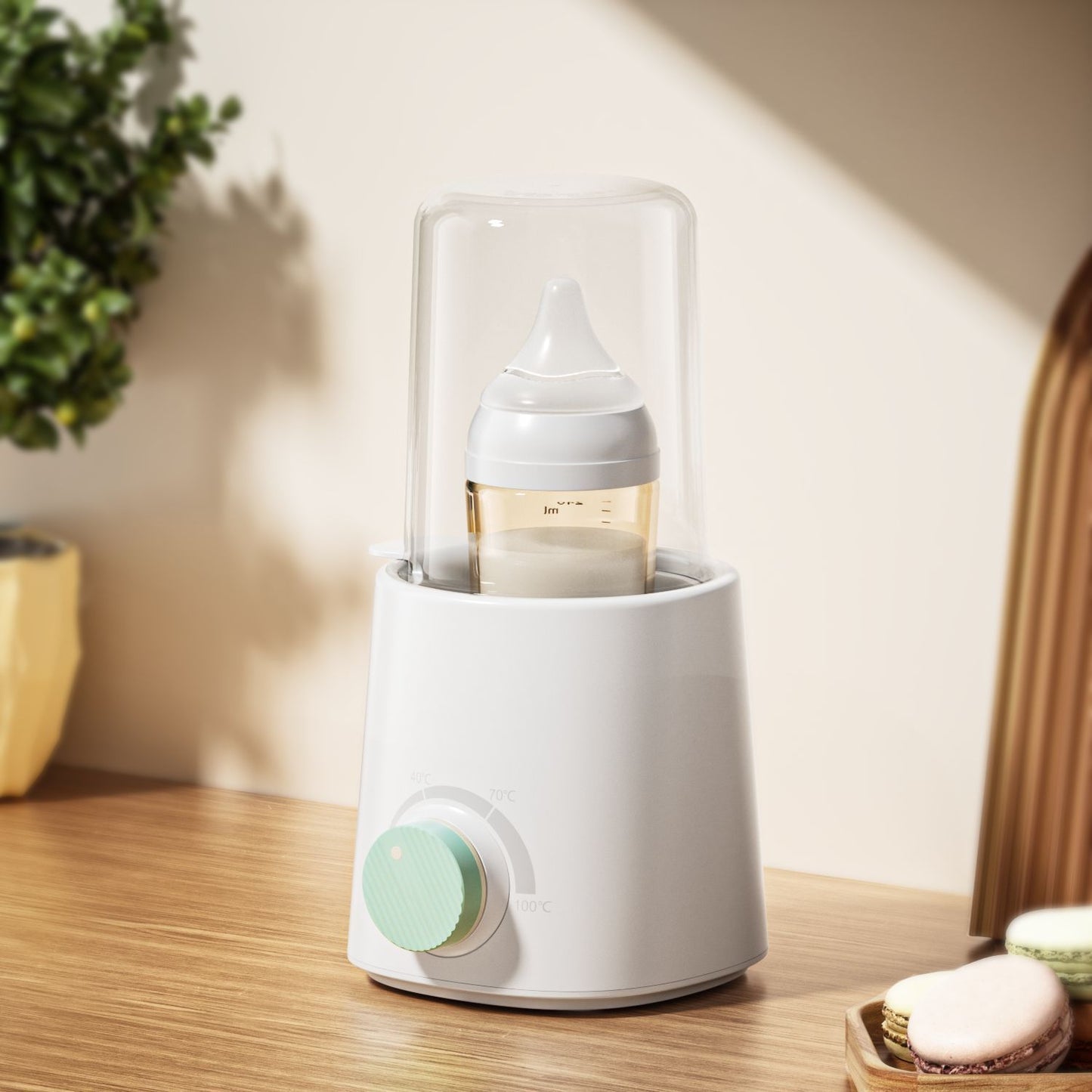 Fast Bottle Warmer, with Smart Temperature Control, Water Bath Technology, three gears white Fast charging V1192-AZ-W-3669