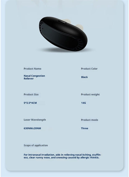 Red Light Nasal Therapy Device, Portable Red Light Therapy for Nose,Red Light Nasal Soothing Device V1192-AZ-W-3685