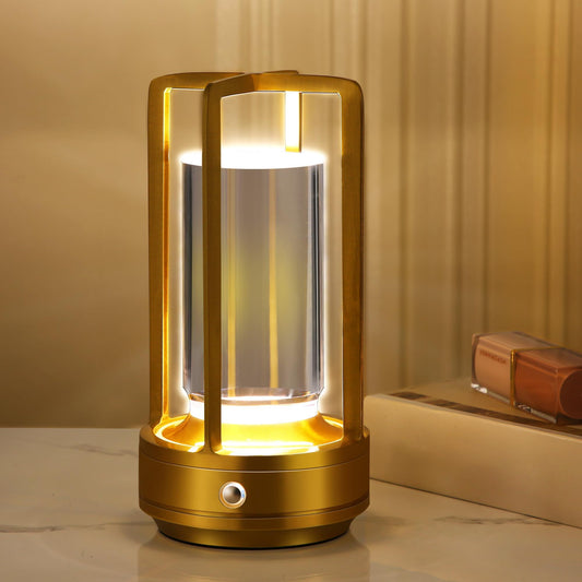 Portable Metal Table Lamp,Cordless Table Lamp,Battery Operated, 3 Light Colors, for V1192-AZ-W-3699
