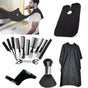 Generic Professional Hairdressing Kit 16 Pieces: Scissors, Combs, Umbrella Cape, Apron and Accessories for V1192-AZ-W-3710