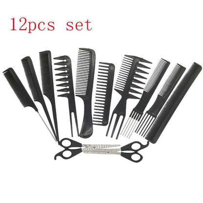 Generic Professional Hairdressing Kit 16 Pieces: Scissors, Combs, Umbrella Cape, Apron and Accessories for V1192-AZ-W-3710