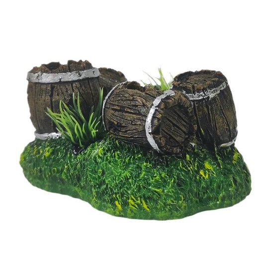 2pcs Aquarium Decorations Three Stacked Broken Barrels Fish Tank Decoration Ornament Landscaping Over Rocks V1192-AZ-W-3711