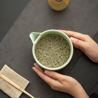 Matcha Whisk Set, Ceramic Matcha Kit Set Includes Matcha Bowl, Matcha Bamboo Scoop, Sifter 4 Pcs Matcha Kit V1192-AZ-W-3712