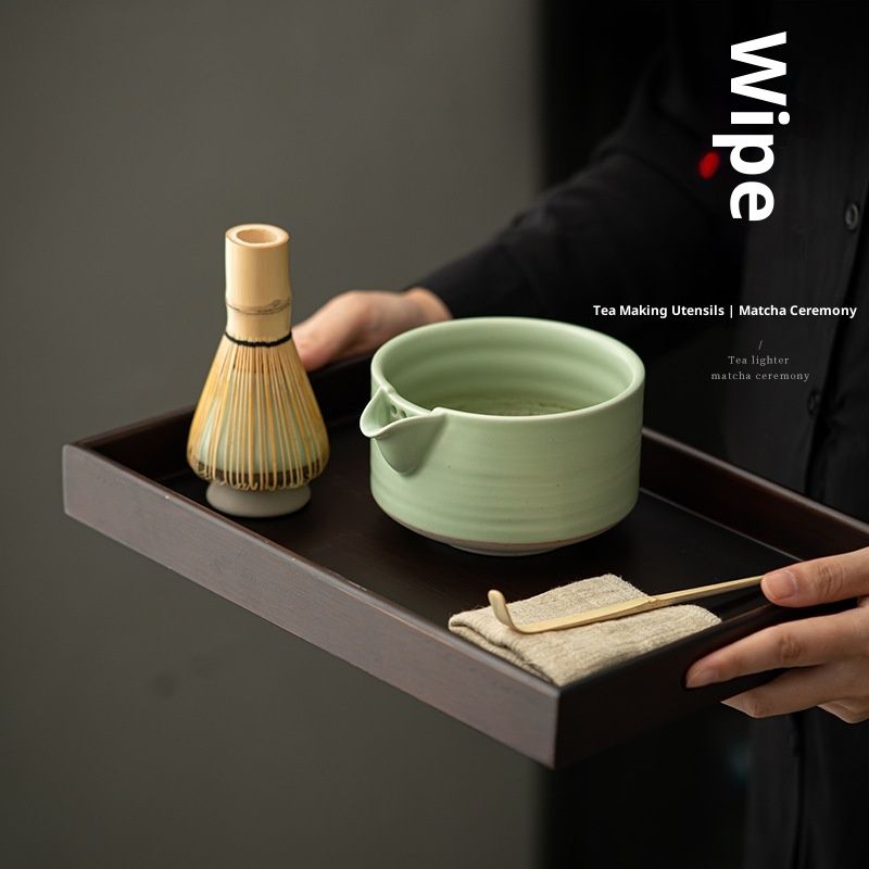 Matcha Whisk Set, Ceramic Matcha Kit Set Includes Matcha Bowl, Matcha Bamboo Scoop, Sifter 4 Pcs Matcha Kit V1192-AZ-W-3712