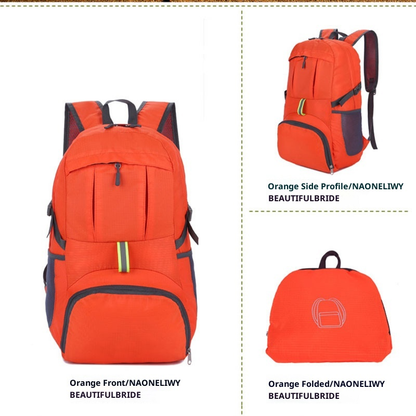 35L Ultralight Lightweight Packable Foldable Travel Camping Hiking Outdoor Sports Backpack Daypack(orang) V1192-AZ-W-3723