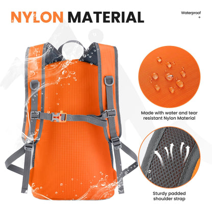 35L Ultralight Lightweight Packable Foldable Travel Camping Hiking Outdoor Sports Backpack Daypack(orang) V1192-AZ-W-3723