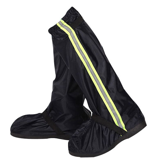 Rain Snow Waterproof Shoe Covers Motorcycle Boots Women Men Black, Reusable Foldable Anti-Snow Shoe Covers V1192-AZ-W-3724