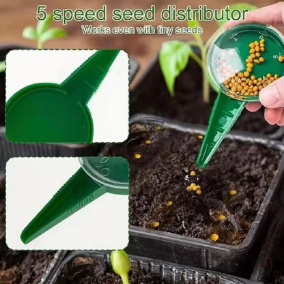 7 pack Soil Quick Punching Machine, Seed Planter, Porous Seed Planter, Seedling Soil pad, Used for Planting V1192-AZ-W-3725