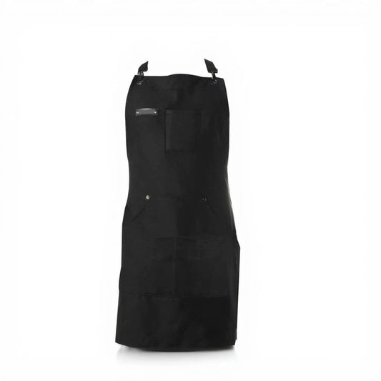 Chef and BBQ Apron not with Bottle Opener and Hand Towel - Cotton Canvas, not Stainless Steel Hardware - V1192-AZ-W-3742
