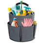 28cm Foldable Storage Basket, Cleaning Caddy Organiser, Portable Multi Cleaning Bucket Bag for Home, Garden V1192-AZ-W-3744