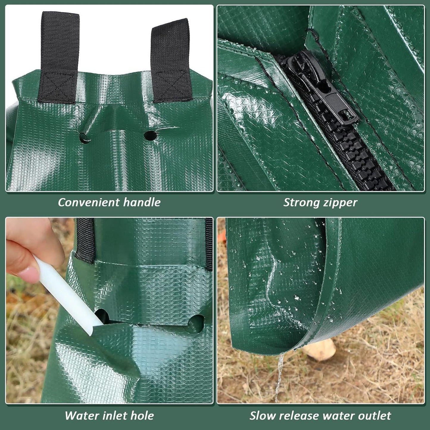 Tree Watering Bags Slow Release, 20 Gallon Drip Irrigation Bag Waterer Globe Soaker for New Plant Trees Trunk V1192-AZ-W-3763