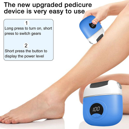 Electric Callus Remover for Feet, Portable Rechargeable Foot Repair and Grinding Device with Digital Display, V1192-AZ-W-3803