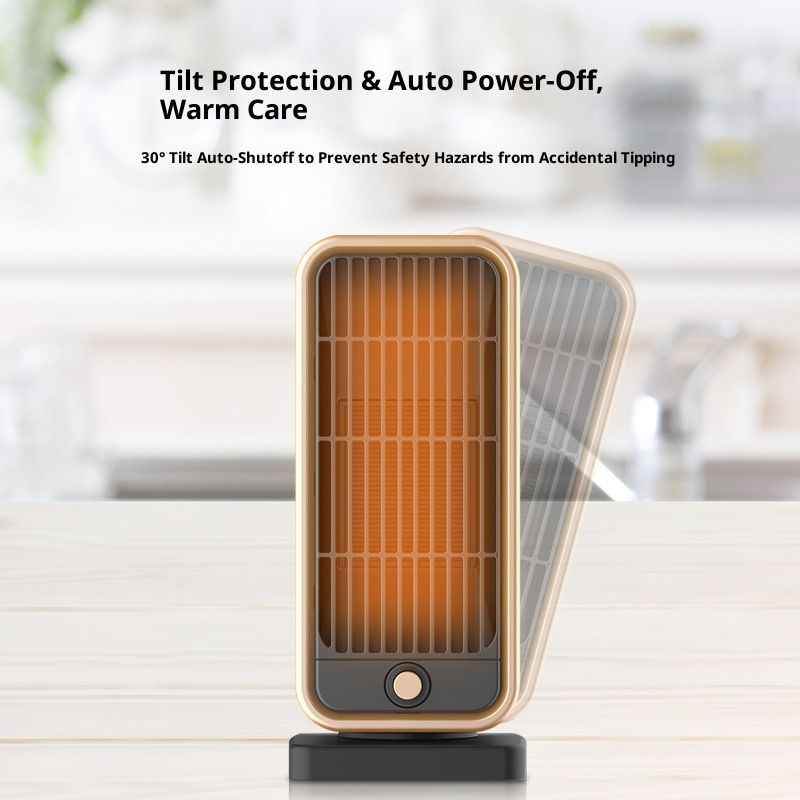 Space Heaters, 500W Energy Efficient Quiet Mini Portable Heater, PTC Ceramic Fast Heater Function for Office V1192-AZ-W-3805