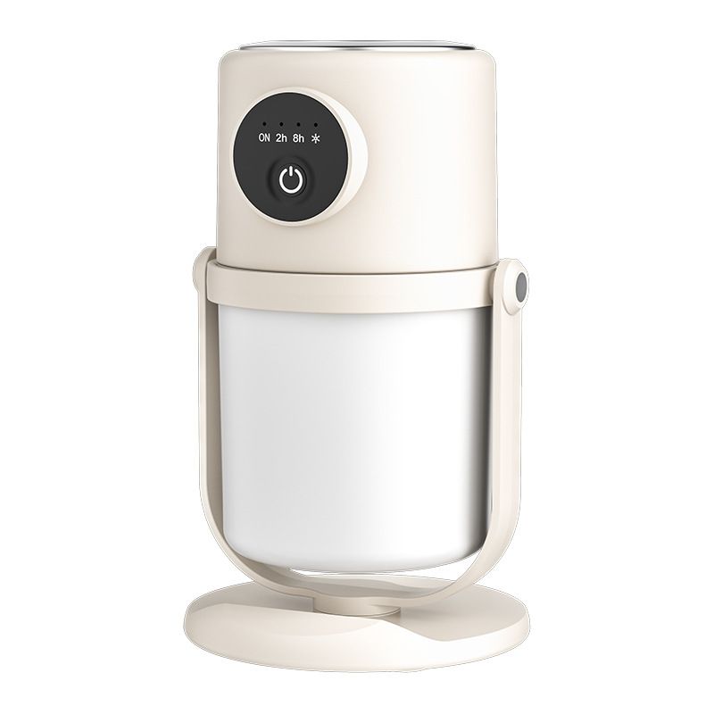 Portable Small Humidifier - Cold Mist Humidifier with 360 degrees Rotating Stand, Stepless Dimming Warm Night V1192-AZ-W-3806