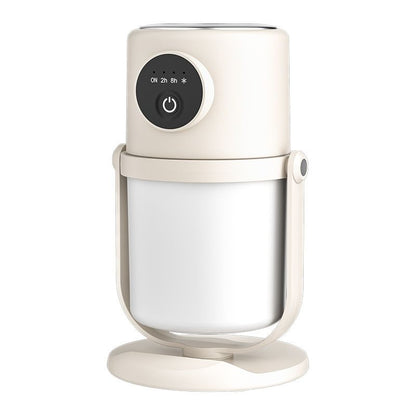 Portable Small Humidifier - Cold Mist Humidifier with 360 degrees Rotating Stand, Stepless Dimming Warm Night V1192-AZ-W-3806
