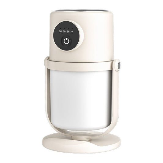 Portable Small Humidifier - Cold Mist Humidifier with 360 degrees Rotating Stand, Stepless Dimming Warm Night V1192-AZ-W-3806