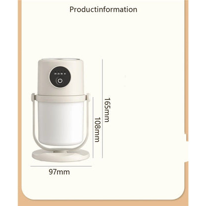 Portable Small Humidifier - Cold Mist Humidifier with 360 degrees Rotating Stand, Stepless Dimming Warm Night V1192-AZ-W-3806