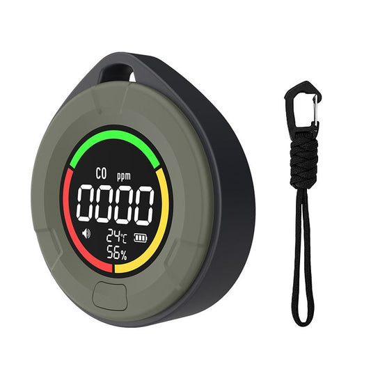 Portable Carbon Monoxide Detector for Travel, Detector with Magnetic Back, 4-in-1 CO Monitor with Audible & V1192-AZ-W-3808