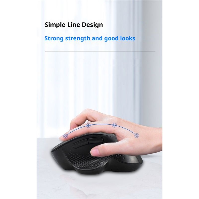 Wireless Mouse (2.4G) Silent 800-1200-1600 DPI Computer USB & Bluetooth Mouse 6 Buttons, Wide Compatibility - V1192-AZ-W-3813