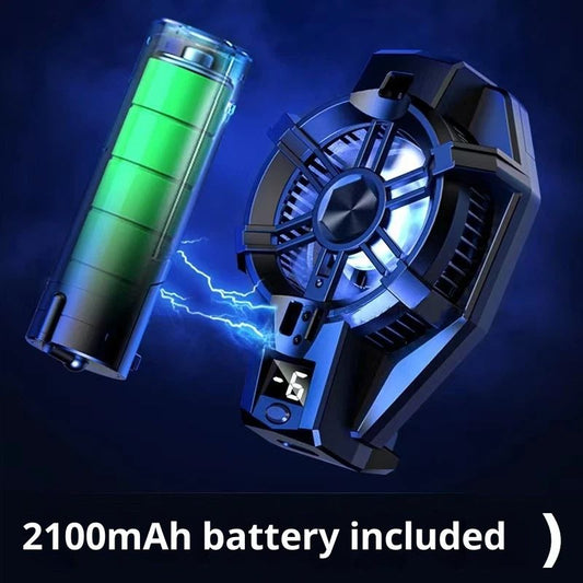 Phone Cooler with Battery, Phone Cooling Fan for Gaming Fit All Types of iPhone Android Smartphones, Mobile V1192-AZ-W-3814