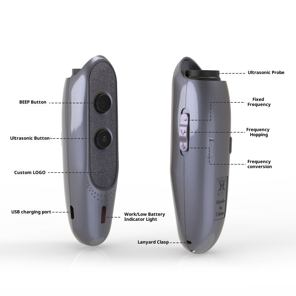 Dog Barking Control Devices, Ultrasonic Dog Barking Deterrent Devices w/ 3 Frequencies Immune-Proof, USB V1192-AZ-W-3829