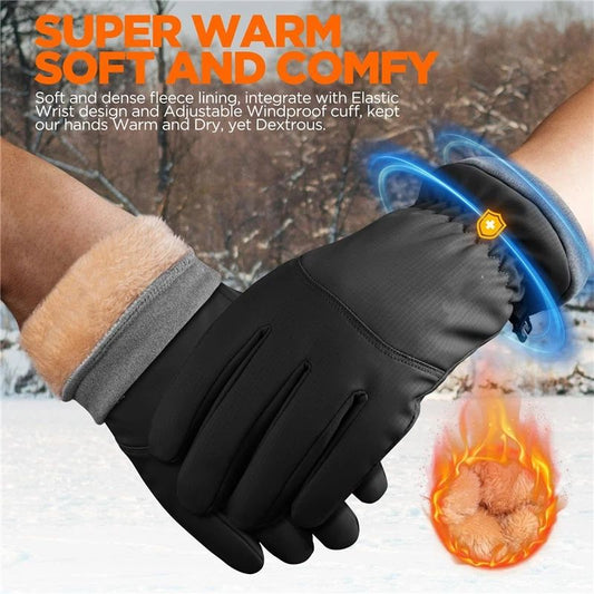 Waterproof Warm Gloves Women Men with Touchscreen Fingers, Ski Snow Windproof for Cold Weather Thermal, for V1192-AZ-W-3835