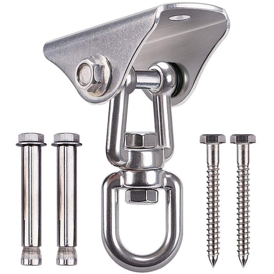 Stainless Steel Swing Hanger Heavy Duty Ceiling Swing Mount Free Swivel Swing Hook Swing Hardware Kit for V1192-AZ-W-3839