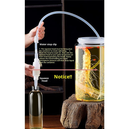 5pcs Syphon Tube Pipe Hose For Home Brew Wine Making Siphon Filter Soft Tube 1.6M for Wine Making Brewing V1192-AZ-W-3840
