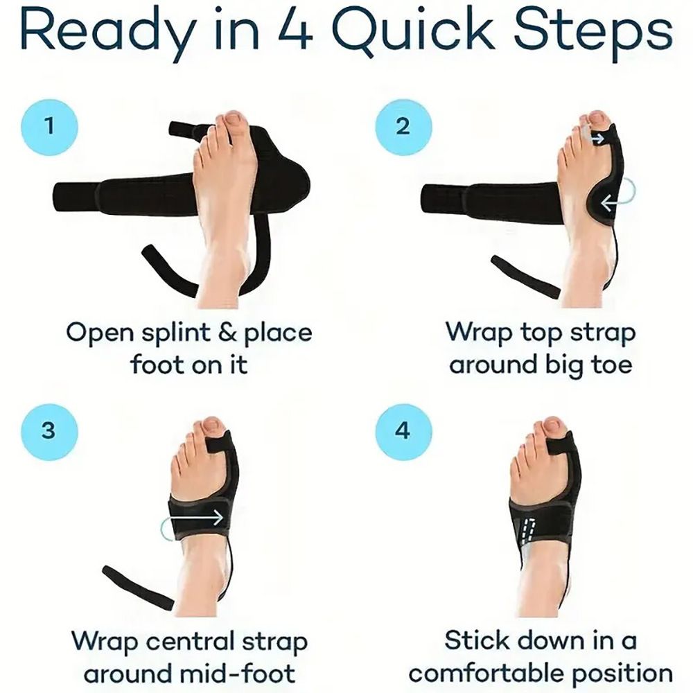 Effective Corrector for Women and Men | Relief Kit, Straighten Toes, and Correct Alignment | Cushion Sleeves V1192-AZ-W-3855