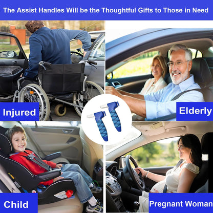 4 in 1 Car Door Handle for Elderly - Car Handle Assist with Window Breaker & Seat Belt Cutter - Portable V1192-AZ-W-3866