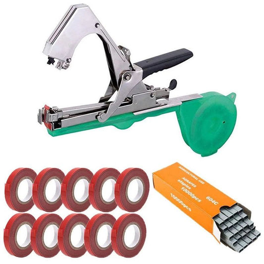Plant Tying Machine Tape Tool for Tomatoes Peppers Grapes Cucumbers and Vining Vegetables Quickly and Easily V1192-AZ-W-3868