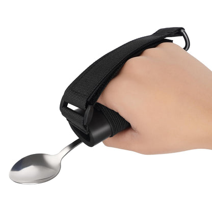 2pcs Disabled Eating Aids Utensil Holders Eating Assistance Hand Cuff for Holding Spoon, Fork, Cutlery V1192-AZ-W-3870