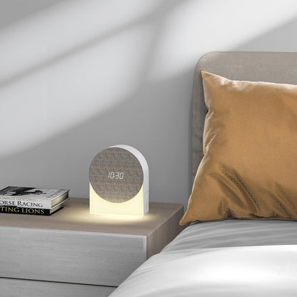 4 in 1 Sound Machine with Digital Clock & Night Light, White Noise Machine, 32-Level Volume, Memory & Timer, V1192-AZ-W-3879