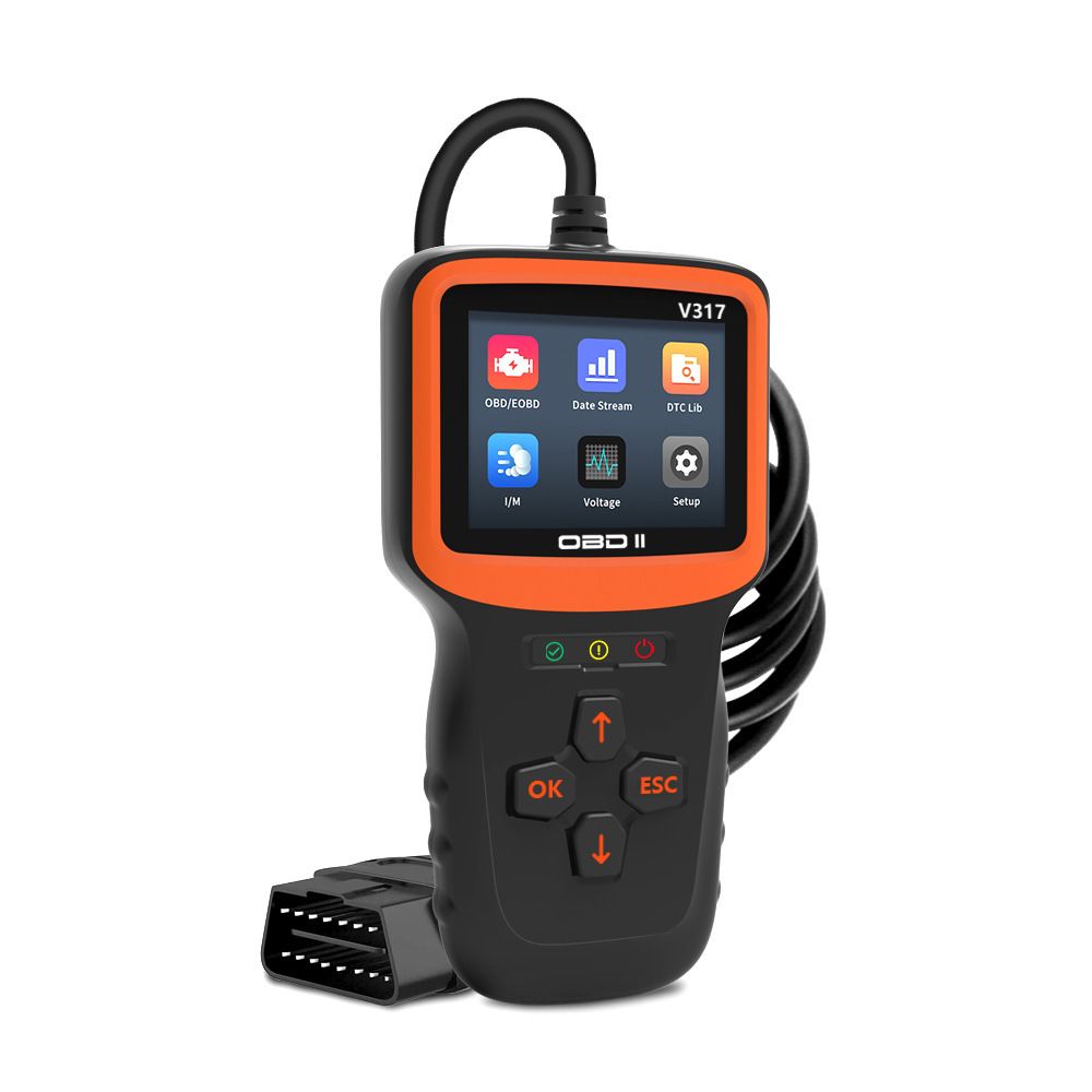 OBD2 Scanner Diagnostic Tool, Vehicle Check Engine Code Readers with Reset & I/M Readiness & More, Car V1192-AZ-W-3884