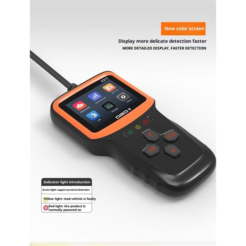 OBD2 Scanner Diagnostic Tool, Vehicle Check Engine Code Readers with Reset & I/M Readiness & More, Car V1192-AZ-W-3884