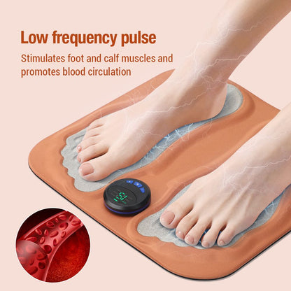 Portable Foot Massager for Tired Feet -6 Massage Modes,Pulse & Deep Tissue Relief, Travel-Friendly Comfort V1192-AZ-W-3891