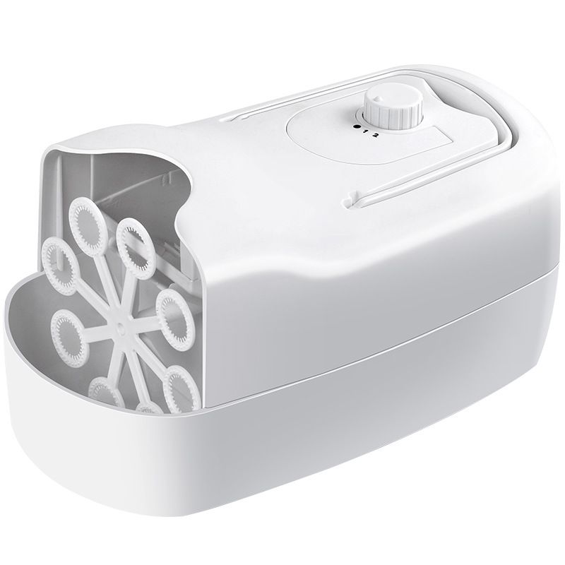 Bubble Machine, Automatic Bubble Blower Machine, Portable Bubble Maker for Outdoor and Indoor Use, (White) V1192-AZ-W-3892