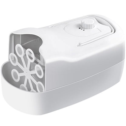 Bubble Machine, Automatic Bubble Blower Machine, Portable Bubble Maker for Outdoor and Indoor Use, (White) V1192-AZ-W-3892