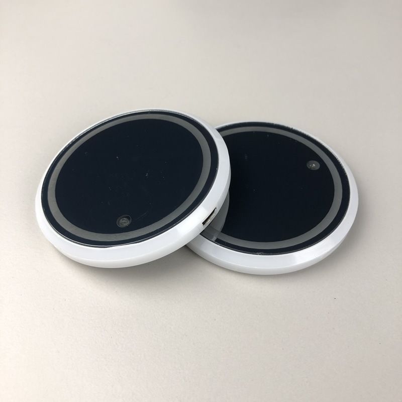 2pcs LED Car Cup Holder Lights, Changeable Color USB Charging Luminescent Car Cup Holder Mat Coaster Insert, V1192-AZ-W-3894